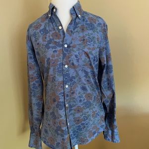 J.Crew Women Long Sleeve Shirt, Size Medium Slim, Floral